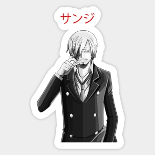 Black Leg B&W Sticker